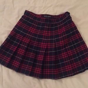 American Apparel Plaid Pleated Skirt Size Small